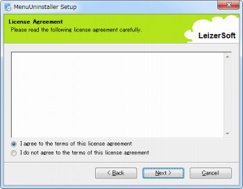 Menu Uninstaller