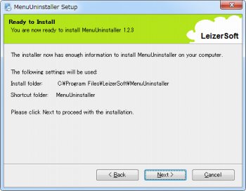 Menu Uninstaller
