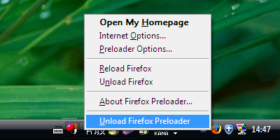 Firefox preloader