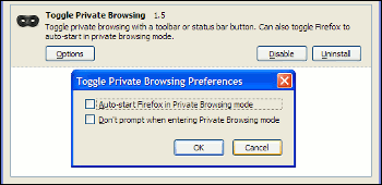 Toggle Private Browsing