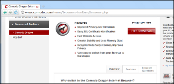 Comodo Dragon Internet Browser
