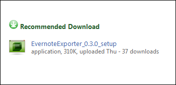 Evernote Exporter ダウンロード