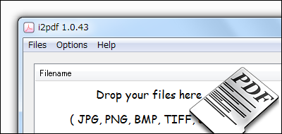 Jpg Png Gifなど画像をまとめてドラッグ ドロップでpdfに変換するソフト I2pdf フリーソフトラボ Com