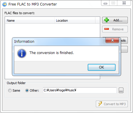 flac to mp3 converter online